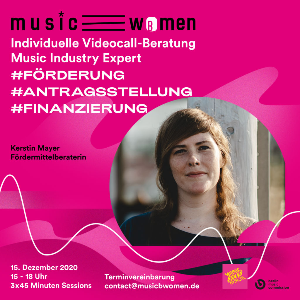 Individuelle Beratung – Music Industry Expert w/ Kerstin Mayer (for free)