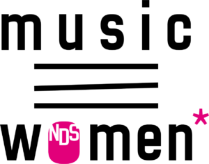 Music NDS Women* Logo in schwarz und pink